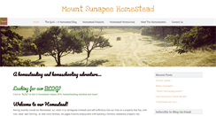 Desktop Screenshot of mountsunapeehomestead.com