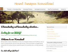 Tablet Screenshot of mountsunapeehomestead.com